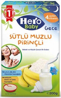 Hero Baby Gece Sütlü Muzlu Pirinçli 200 gr Kaşık Mama kullananlar yorumlar